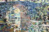 Under Lismore Bridge, Cappoquin by Arthur K. Maderson, oil on board, offered Oct 2021