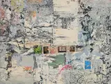 John Kingerlee, Above, Gently (2016/17), collage and mixed media on card