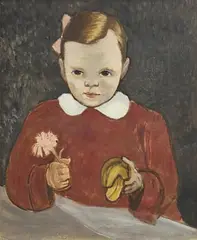 John Luke, Portrait of a Young Girl, oil on canvas