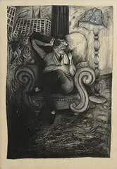 Rita Duffy, Acceptable Level of Violence, mixed media on paper