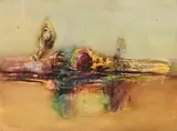 Gerald Davis, Distant Memory, 1984, oil on paper