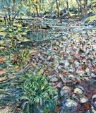 Evening, Colligan Woods by Arthur K. Maderson, oil on board, sold Sep 2021