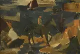 Elizabeth Rivers, Horseman, Aran Harbour