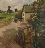 Norman Garstin, Approaching Carters Over Bridge, oil on canvas