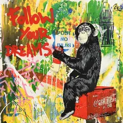 Thierry Guetta, Everyday Life, 2019, unique silkscreen with mixed media on paper