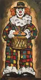 Gladys Maccabe, Musician Clown, oil on board
