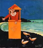 A Bird in the Hand by Graham Knuttel, oil on canvas, sold Sep 2021