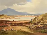 Twelve Bens, Connemara by Maurice Canning Wilks, oil on canvas, sold Sep 2021