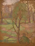 Arthur Ralph Middleton Todd, From the Studio Window, oil on board