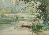 Frank McKelvey, The River at Antrim