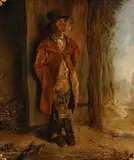 Charles Henry Cook, Taking a Break, oil on panel