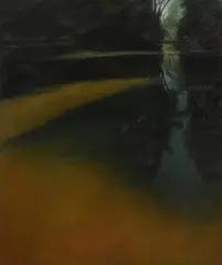 Guy Hanscomb, The River Dronne, oil on canvas