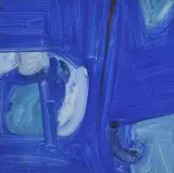Bob Crossley British, Head with Ultramarine 2, 1965, oil on board