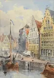 William Bingham McGuinness, Old Houses on the Quay, Ghent