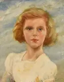 Hilda Roberts, Portrait of a Girl, 1933, oil on board