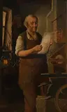 Carol Siegfried Stoitzner, Petit Journal, oil on board