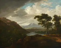 Irish Landscape by James Arthur O'Connor, oil on panel, sold Aug 2021