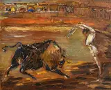 The Matador by George Campbell, oil on board, sold Aug 2021
