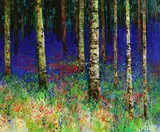 Kenneth Webb, Enchanted Forest, oil on canvas board