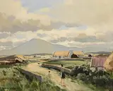 After Rain, Achill Island by Maurice Canning Wilks, oil on canvas, sold Aug 2021