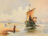 Johan Jongkind, Unloading on the Shore, Antwerp