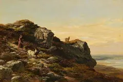 Howth by Alfred Grey, 1875, oil on board, sold Aug 2021