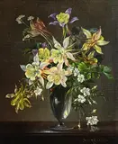 Cecil Kennedy British, Aquiliga, 1950, oil on board