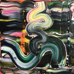 Paul Doran, Night Surfer, 2021, acrylic on canvas