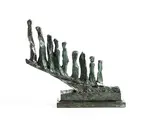 John Behan, The Immigrants, unique bronze