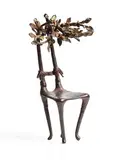 Carolyn Mulholland, The Artist's Chair, 1988, bronze - numbered 6 from an edition of 9