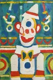 Jack Donovan, Clown in Ring Series I, 1988, oil on canvas