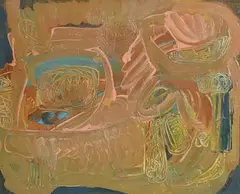 Noreen Rice, Spring Field, oil on canvas