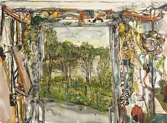 Nick Miller, Lough Key Truck View, 2005, watercolour