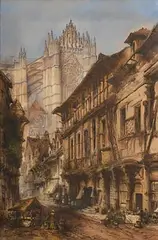 Thomas Colman Dibdin, Beauvais Cathedral, France, 1878, watercolour