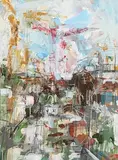 Emma Connolly, From Queen St. Towards Fountain St. Belfast, Number 3, 2006, mixed media on paper