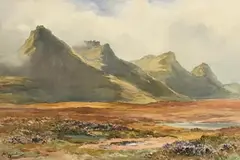 Wycliffe Egginton, The Road by Loch Tolla, 1927, watercolour