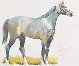 Peter Curling, Namid, watercolour on paper