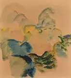 Barrie Cooke, Trees 4, 1966, watercolour