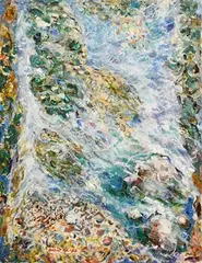 David Clarke, Inis Oirr Rock Pool, 1996, oil on board