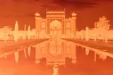 Akim Monet, Taj Mahal, 1992, limited edition ilfochrome print face-mounted to plexiglass - number 1 from an edition of 3