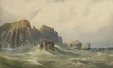 Malin Head, Coast of Donegal by John Faulkner, 1876, watercolour, sold Aug 2021