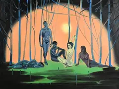 Daniel Coombs, The Insiders (Small), 2008, oil on canvas