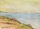 Edith Oenone Sommerville, Looking Towards Toe Head, 1903, watercolour
