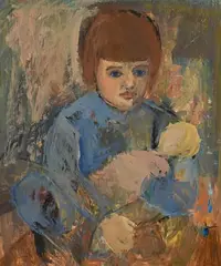 The New Doll by Tom Carr, oil on board, offered Aug 2021