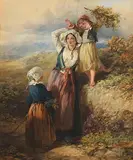 Francis William Topham, Near Brittany, 1857, watercolour