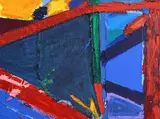 Anthony Frost British, Mirror Man Mirror Me II, 2006, acrylic on sacking, ripstop, netting sail cloth & canvas