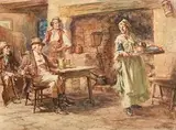 Arthur David McCormick, Favourite Customers, watercolour