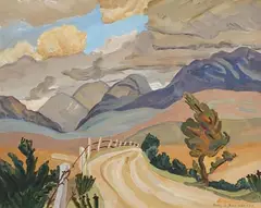 Anne S. King Harmon, Into the West, oil on board