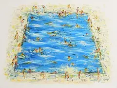 Stephen Forbes, Yellow Armbands, 2018, oil and acrylic on canvas