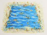 Stephen Forbes, Yellow Armbands, 2018, oil and acrylic on canvas